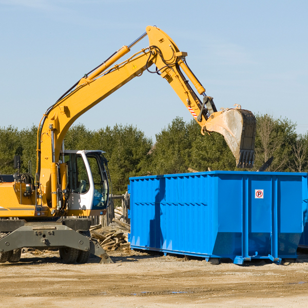 what are the rental fees for a residential dumpster in Claypool Hill